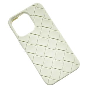 ☆☆ BOTTEGA VENETA ボッテガヴェネタ イントレチャート アイボリー iPhoneケース スマホケース ユニセックス やや傷や汚れあり｜bigban