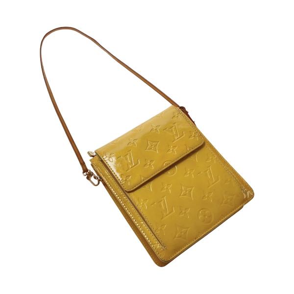 ☆☆ LOUIS VUITTON ルイヴィトン モノグラムヴェルニ モット M91059 イエロー ...