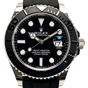 ROLEX ロレックス ヨットマスター 42 226659 ブラック 自動巻き ホワイトゴールド メンズ 腕時計 箱・ギャランティ有 やや傷や汚れあり