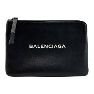 ☆☆ BALENCIAGA バレンシアガ レザー ブラック ポーチ 傷や汚れあり