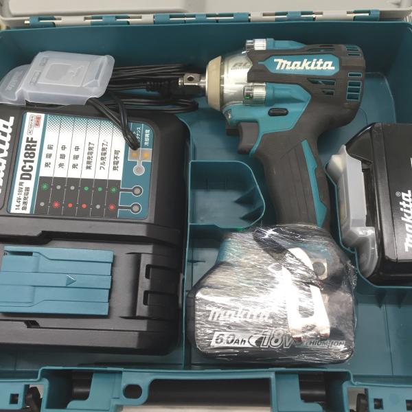 △△ MAKITA マキタ 充電式インパクトレンチ　18V 6ahバッテリー×2　充電器セット TW...