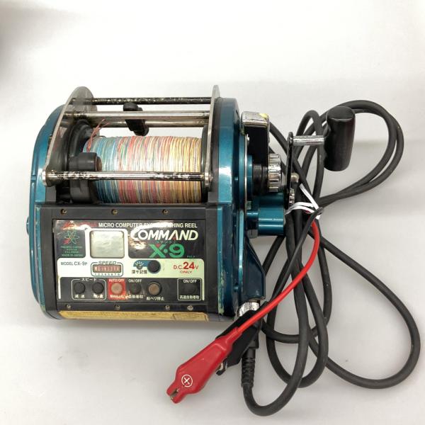 △△  電動リール　CX-9ミヤマエ　X-9 ミヤエポックコマンド　 やや傷や汚れあり