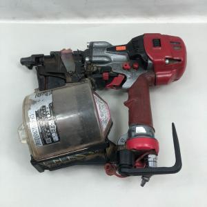 MAX マックス 高圧 コイルネイラ 本体のみ 釘打ち機 HN-90N4 レッド 傷や汚れあり