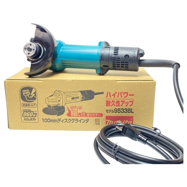 MAKITA マキタ ディスクグラインダー  未使用品(S) 付属品完備 コード式 100mm 38...