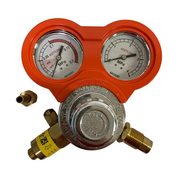 ЗЗ ASAHI YODANKI AC2 2.5Mpa レギュレータ アセチレン用圧力調整器 箱 取...
