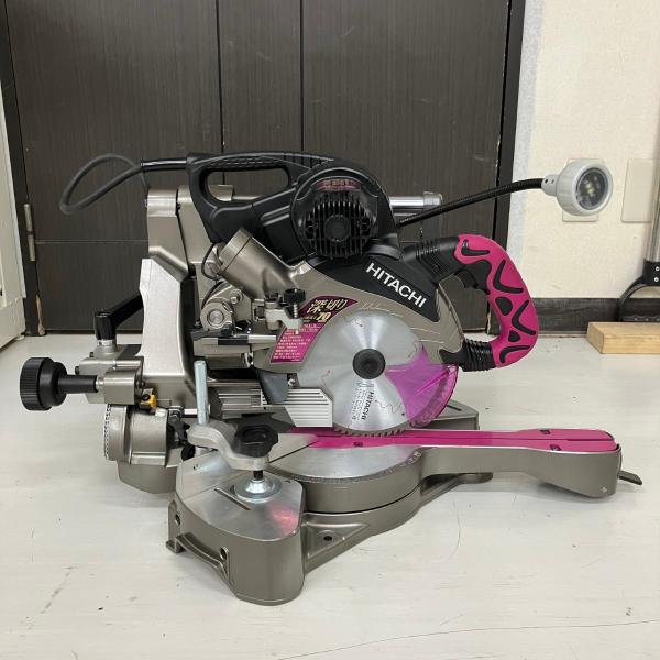 ЗЗ HITACHI 日立 100v 190mm スライド丸のこ ダストバッグ 取説付 C7RSHC...