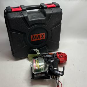 MAX マックス 工具 エアツール 高圧釘打機 スーパーネイラ HN-50N4 50mm ケース付 やや傷や汚れあり