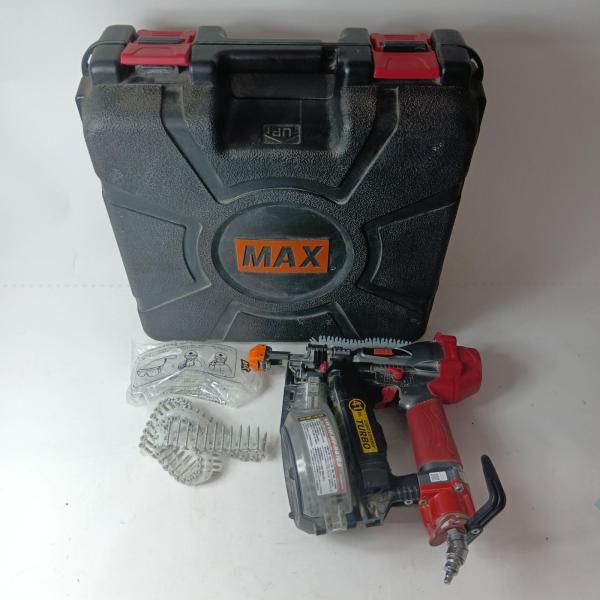 MAX マックス ターボドライバ HV-R41G3 レッド ケース付 高圧 傷や汚れあり