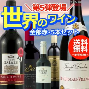 赤ワインセット 送料無料 第5弾 世界のワイン5本セット｜bigbossshibazaki