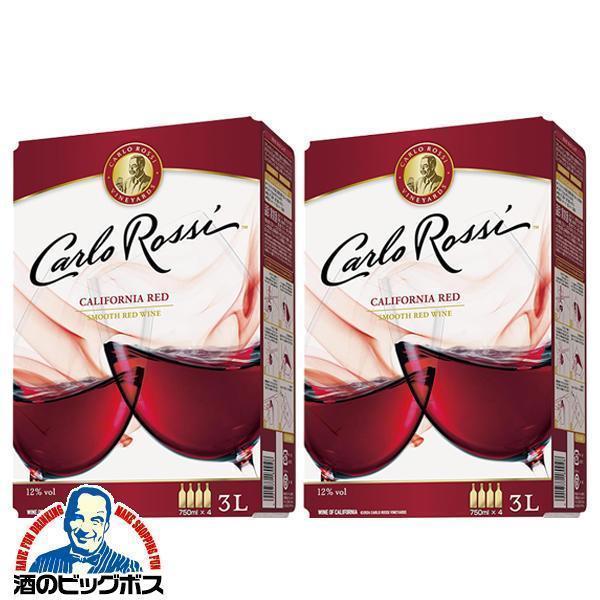 3L BOX 赤ワイン wine 送料無料 サントリー カルロ ロッシ レッド バッグ イン ボック...