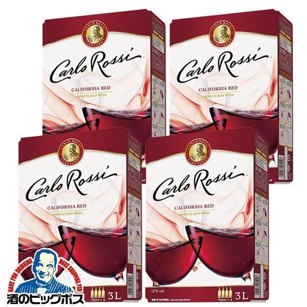3L BOX 赤ワイン wine 送料無料 サントリー カルロ ロッシ レッド バッグ イン ボック...