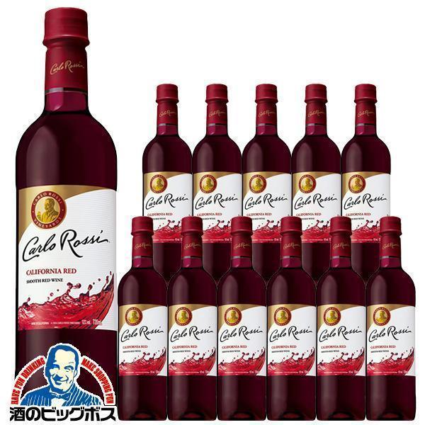 赤ワイン ペットボトル wine 送料無料 サントリー カルロ ロッシ レッド 720ml×1ケース...