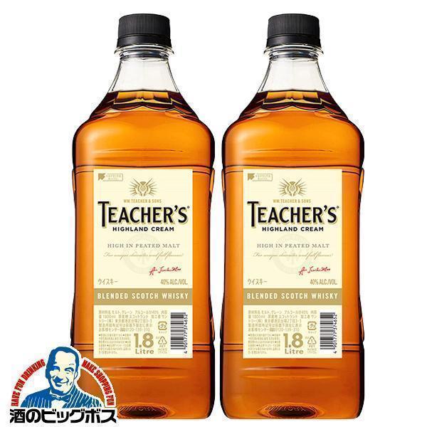1.8Lペット ウイスキー whisky スコッチ 送料無料 ティーチャーズ ハイランドクリーム 4...