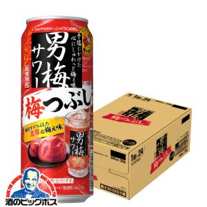 2022年1月25日限定発売 チューハイ 酎ハイ サワー  サッポロ 男梅サワー 梅つぶし 500ml×1ケース/24本
