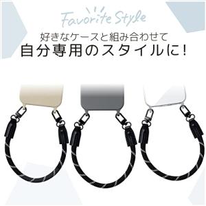 エレコム スマホ ハンドストラップ 丸紐 8m...の詳細画像1
