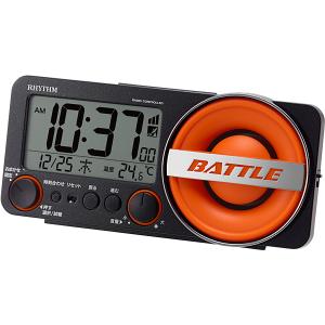 RHYTHM 置き時計 目覚まし時計 電波時計 大音量 1000パターン 電子音