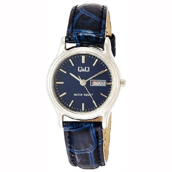 シチズン Q&amp;Q チプシチ 日常生活用防水 ネイビー アナログ表示 レディース腕時計 A205-30...