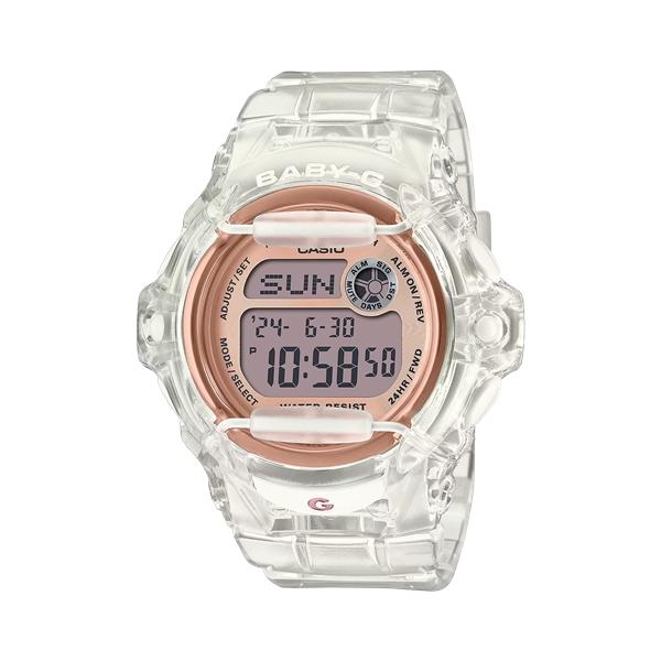 国内正規品 CASIO BABY-G カシオ ベビーG フロントプロテクター スケルトン ホワイト ...