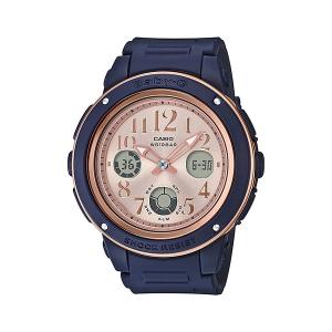 国内正規品 CASIO BABY-G カシオ ベビーG ピンクゴールド ワイドフェイス レディース腕時計 BGA-150PG-2B1JF