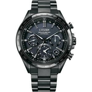 ＼父の日フェア粗品進呈／CITIZEN ATTESA シチズン アテッサ ACT Line フラッグシップモデル スーパーチタニウム ブラックチタン メンズ腕時計 CC4055-65E｜bigboys-c