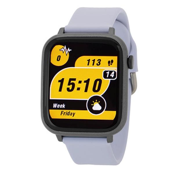 J-AXIS スマートウォッチ 液状タッチ 多機能 アラーム 心拍測定 電話着信 アプリ連携 ブルー...