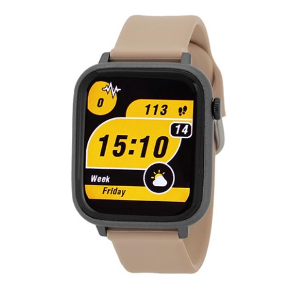 J-AXIS スマートウォッチ 液状タッチ 多機能 アラーム 心拍測定 電話着信 アプリ連携 モカ ...