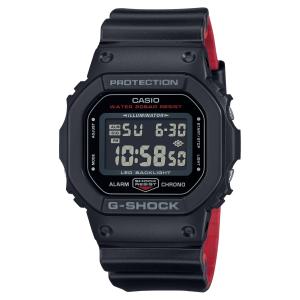 国内正規品 CASIO G-SHOCK カシオ Gショック ブラック&レッドシリーズ LEDバックライト メンズ腕時計 DW-5600UHR-1JF｜bigboys-c