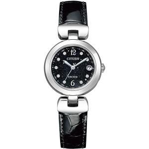 【数量限定】CITIZEN EXCEED シチズン エクシード 限定モデル 革バンド ブラック レディース腕時計 ES9421-04E｜bigboys-c
