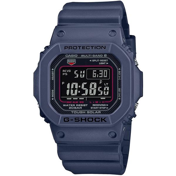 国内正規品 CASIO G-SHOCK スクエア マルチバンド6 ネイビー メンズ腕時計 GW-M5...