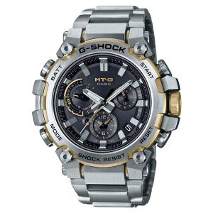 国内正規品 CASIO G-SHOCK カシオ Gショック MT-G ワンプッシュ式交換バンド シルバー×ゴールド メンズ腕時計 MTG-B3000D-1A9JF｜bigboys-c