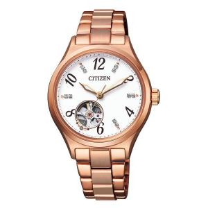 CITIZEN COLLECTION シチズンコレクション 機械式 自動巻き シースルーバック レディース腕時計 PC1002-85A