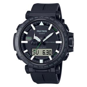 国内正規品 CASIO PRO TREK カシオ プロトレック 電波ソーラー バイオマスプラスチック ブラック メンズ腕時計 PRW-6621Y-1JF