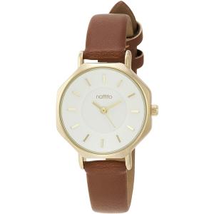 Field work フィールドワーク クラシー 八角形 レザーバンド ブラウン レディース腕時計 ST229-2