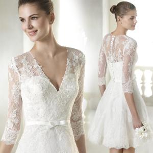 ミニドレス 花嫁ドレス パーティードレス ウェディングドレス