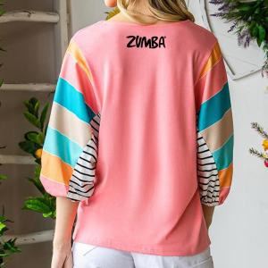 ヨガウエア Tシャツ ズンバ ウェア ダンスウ...の詳細画像2