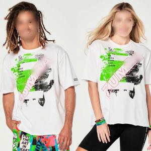 ヨガウエア Tシャツ ズンバ ウェア ダンスウェアフ