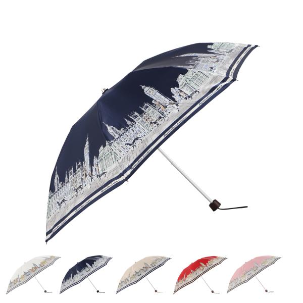 AQUASCUTUM アクアスキュータム 傘 長傘 雨傘 レディース 55cm 婦人長傘 オフ ホワ...
