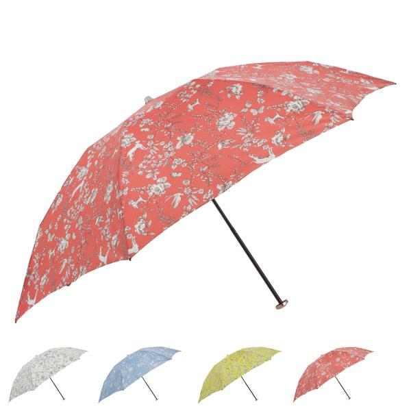 AQUASCUTUM アクアスキュータム 折りたたみ傘 雨傘 ボタニカルプリント レディース 55c...