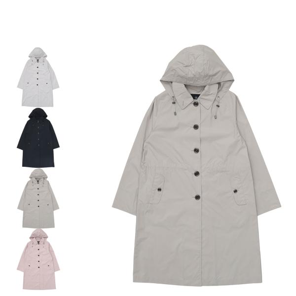 AQUASCUTUM アクアスキュータム レインコート レインウェア ステンカラーコート レディース...