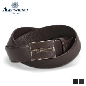 AQUASCUTUM アクアスキュータム ベルト レザーベルト メンズ 本革 日本製 LEATHER BELT ブラック ダーク ブラウン 黒 AQ-4100123｜biget