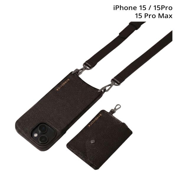 バンドリヤー BANDOLIER スマホショルダー iPhone15 15Pro 15Pro Max...