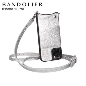 バンドリヤー BANDOLIER iPhone11 Proケース スマホ 携帯 ショルダー アイフォン メンズ レディース レザー NICOLE RICH SILVER 10NIC｜biget