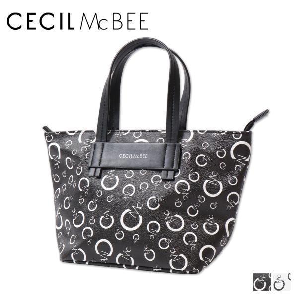 CECIL McBEE セシルマクビー トートバッグ レディース Sサイズ ファスナー付き モノグラ...