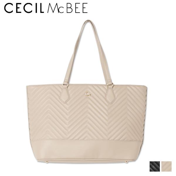 CECIL McBEE セシルマクビー トートバッグ レディース ファスナー付き キルト TOTE ...