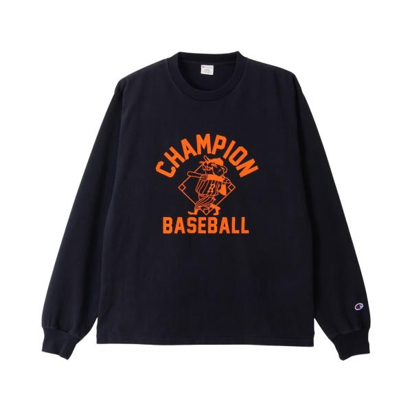 Champion チャンピオン Tシャツ 長袖 ロンT カットソー メンズ ロゴ LONG SLEE...