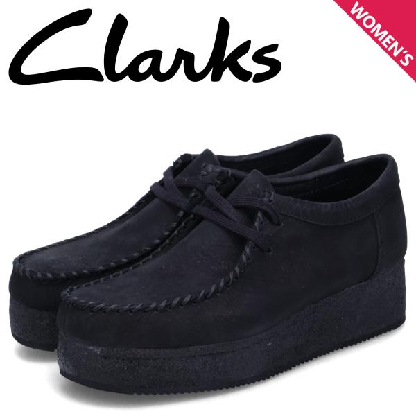 Clarks クラークス ワラビー シューズ モカシン レディース 厚底 WALLACRAFT LO...