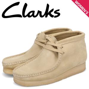 Clarks クラークス ワラビー ブーツ レディース スエード WALLABEE BOOTS ベージュ 26155520｜biget