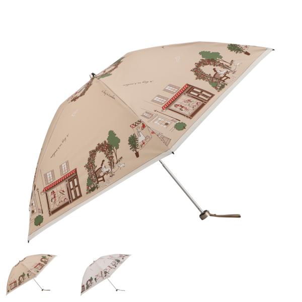 DAKS ダックス 日傘 雨傘 晴雨兼用 ミニ折りたたみ傘 3段 レディース 50cm UVカット ...