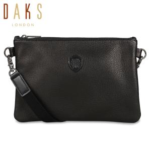 DAKS 黒 レザーバッグ DAKS（ダックス） レザー トートバッグ ハンドバッグ （ブラック
