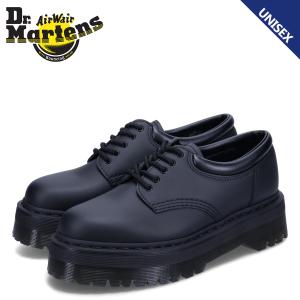 Dr.Martens ドクターマーチン 5ホール シューズ ビーガン クアッド モノ レザー メンズ レディース 厚底 ブラック 黒 31176001｜biget